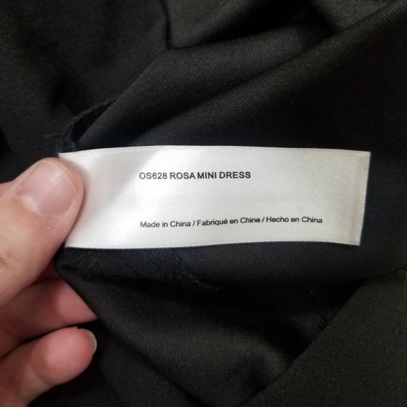 || SOLACE LONDON || Revolve Black Rosa Mini Dress - Picture 8 of 8